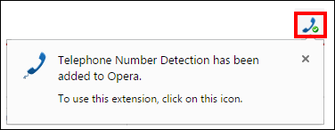 Add Opera extension message