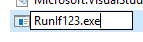 Renaming the .exe file