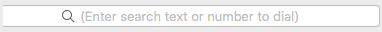 Search text/number to dial box