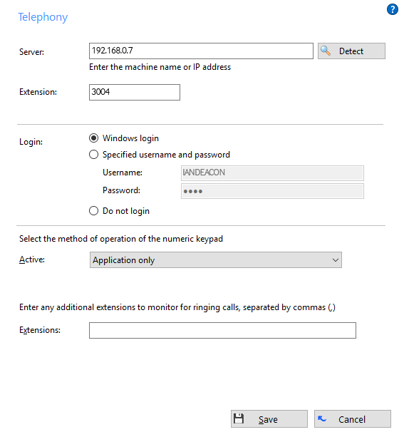 Telephony options