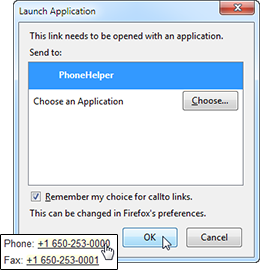 Launch application window