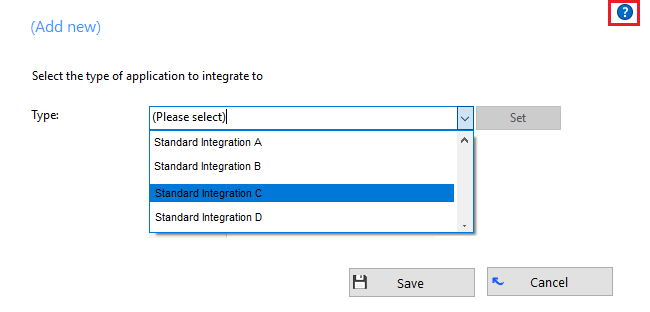 Integration options