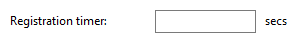 Registration timer setting