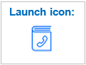 launch icon address book