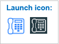 call toolbar launch icon
