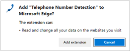 dialing helpers edge add extension