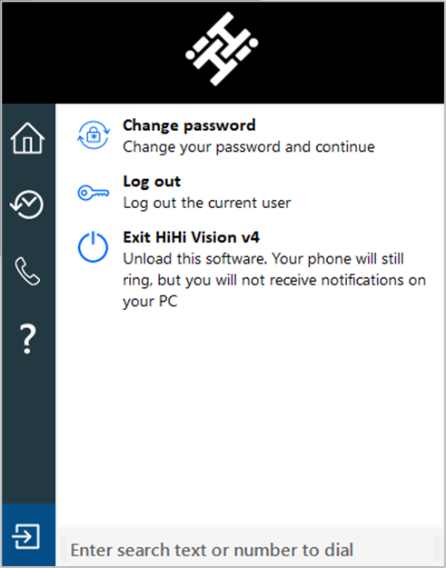exit session button options