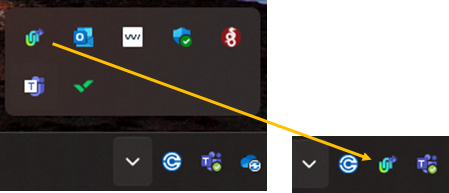 tray icon taskbar