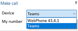 appbar mode preferred device teams