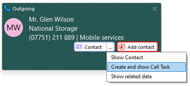 call activity log preview window call history