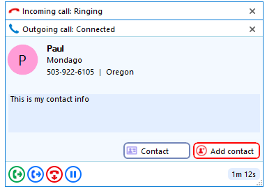 multiple incoming call display