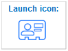 launch icon address book search