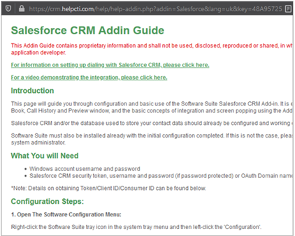 salesforce crm addin guide